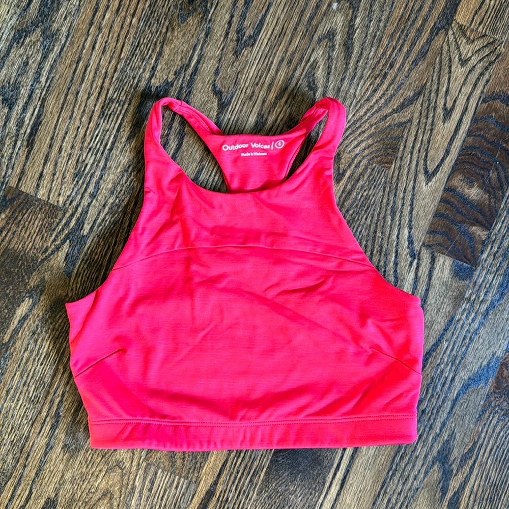 Outdoor Voices high neck bra
